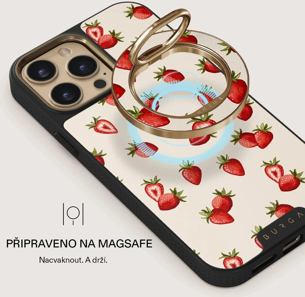 Burga magnetinis žiedas-laikiklis, auksinis – Freshly Picked