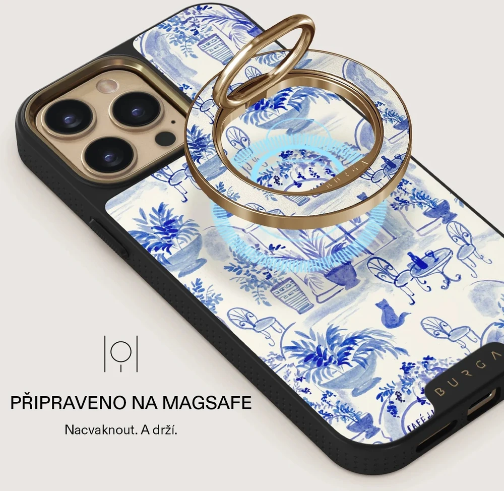 Burga magnetinis žiedas-laikiklis, auksinis – Sobremesa