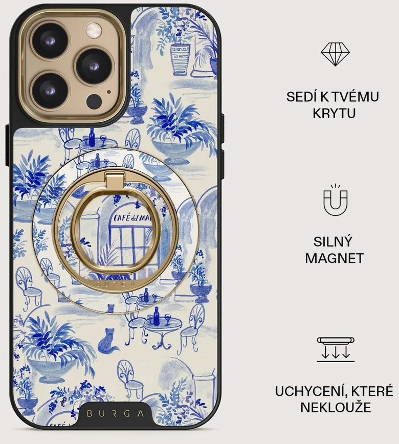 Burga magnetinis žiedas-laikiklis, auksinis – Sobremesa