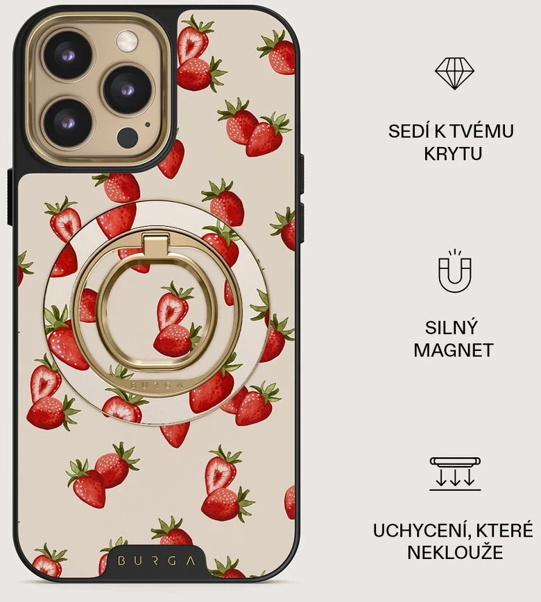 Burga magnetinis žiedas-laikiklis, auksinis – Freshly Picked