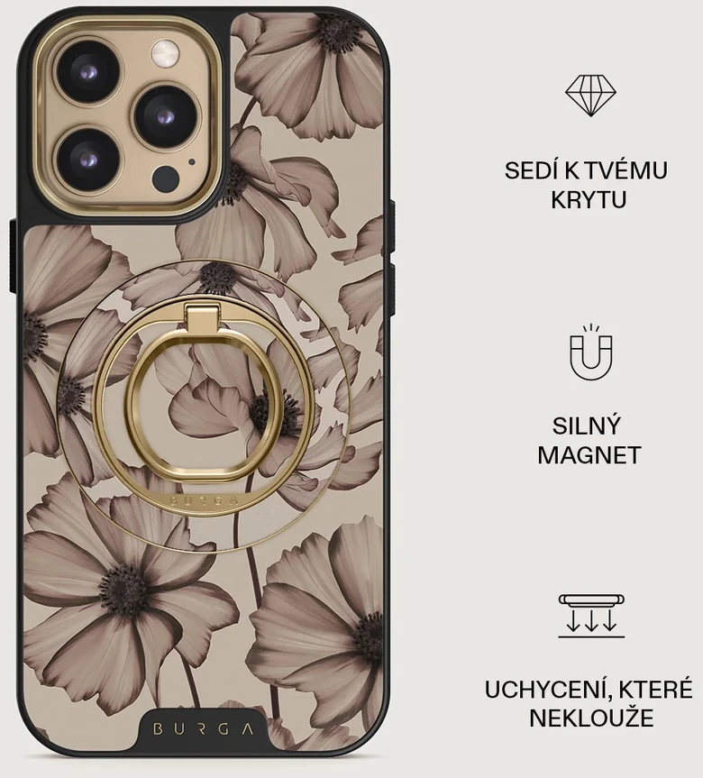 Burga magnetinis žiedas-laikiklis, auksinis – Barely Yours
