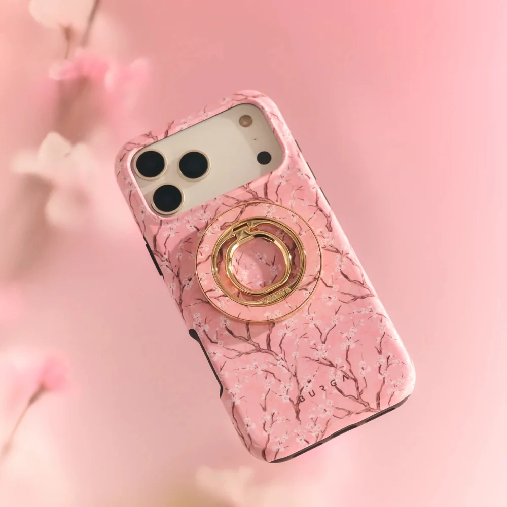 Burga magnetinis žiedas-laikiklis, auksinis – Sakura