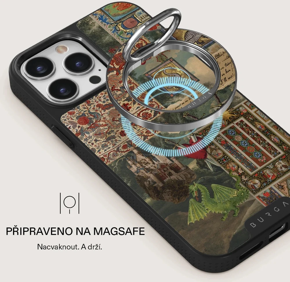 Burga magnetinis žiedas-laikiklis, sidabrinis – Oath