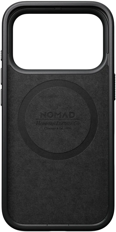 Burga Nomad Modern odinis dėklas, balno ruda (Horween) – iPhone 18 Pro/17 Pro