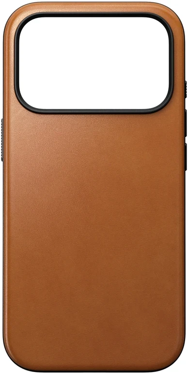 Burga Nomad Modern odinis dėklas, balno ruda (Horween) – iPhone 18 Pro/17 Pro