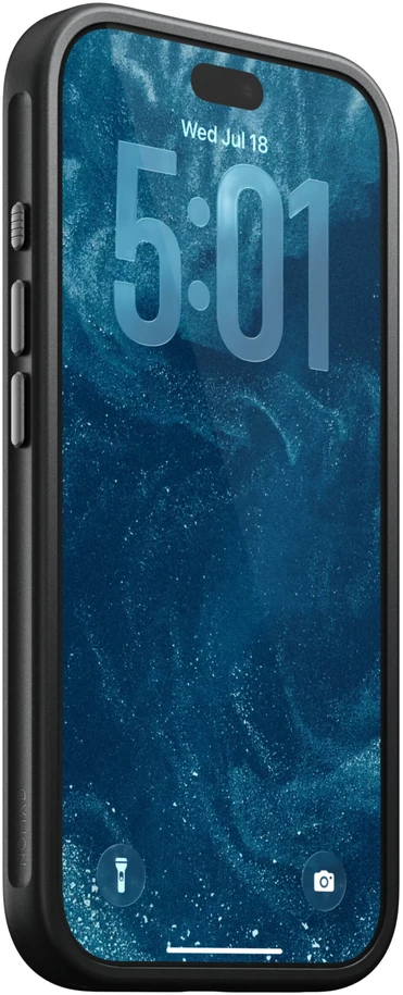 Burga Nomad Modern odinis dėklas, balno ruda (Horween) – iPhone 18 Pro/17 Pro