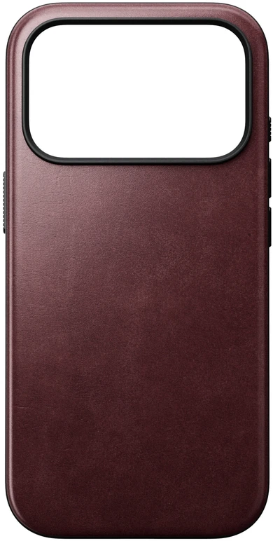 Burga Nomad Modern odinis dėklas, bordo (Horween) – iPhone 18 Pro/17 Pro
