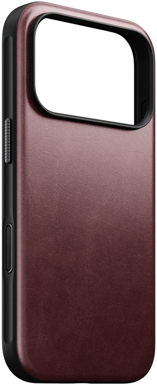 Burga Nomad Modern odinis dėklas, bordo (Horween) – iPhone 18 Pro/17 Pro