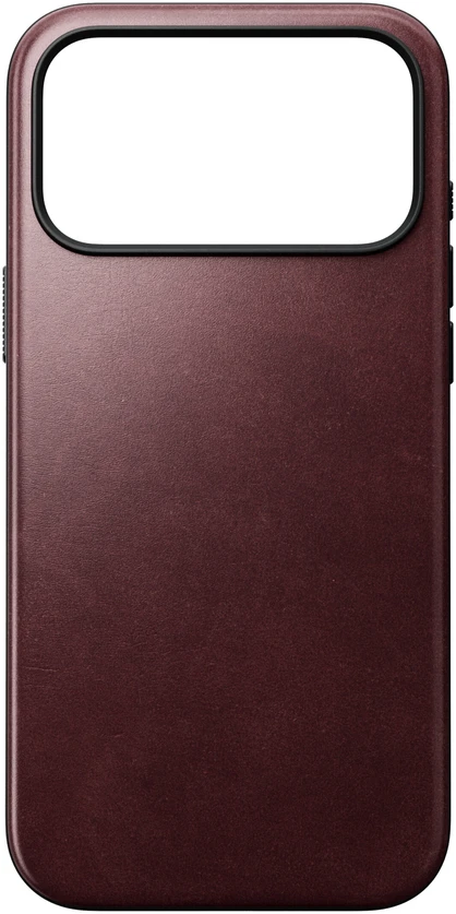 Burga Nomad Modern odinis dėklas, bordo (Horween) – iPhone 18 Pro Max/17 Pro Max