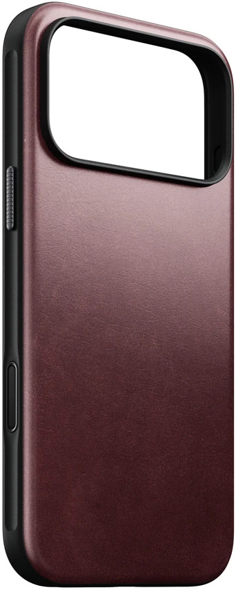 Burga Nomad Modern odinis dėklas, bordo (Horween) – iPhone 18 Pro Max/17 Pro Max