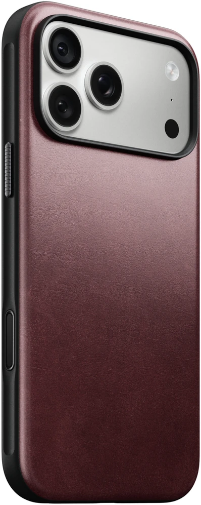 Burga Nomad Modern odinis dėklas, bordo (Horween) – iPhone 18 Pro Max/17 Pro Max