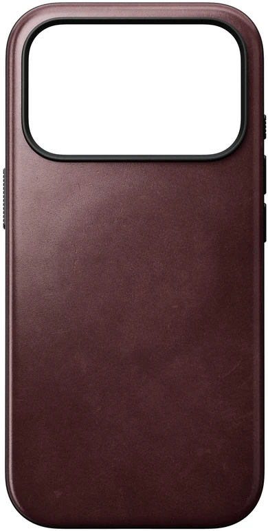 Burga Nomad Modern odinis dėklas, bordo (Horween) – iPhone 18 Pro/17 Pro