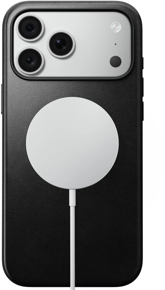 Burga Nomad Modern odinis dėklas, juodas (Horween) – iPhone 18 Pro Max/17 Pro Max