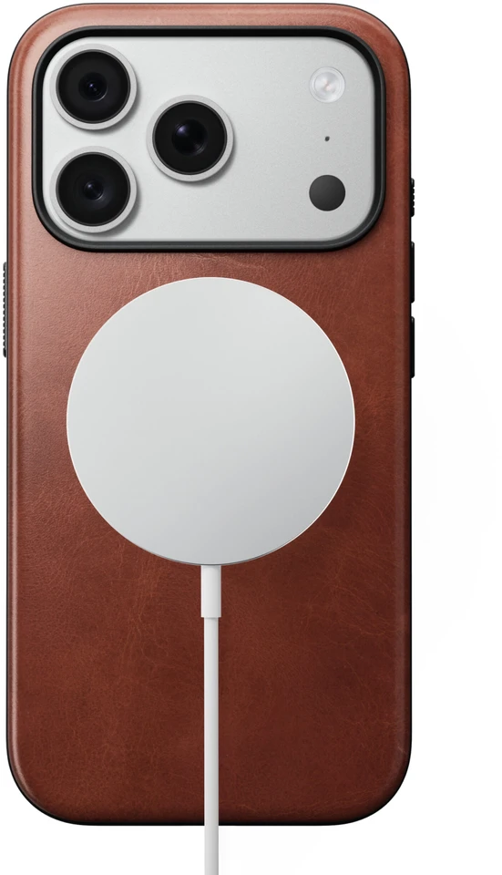 Burga Nomad Modern odinis dėklas, olde dublin (Horween) – iPhone 18 Pro/17 Pro