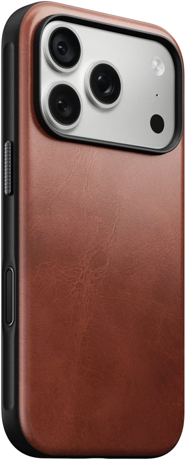 Burga Nomad Modern odinis dėklas, olde dublin (Horween) – iPhone 18 Pro/17 Pro