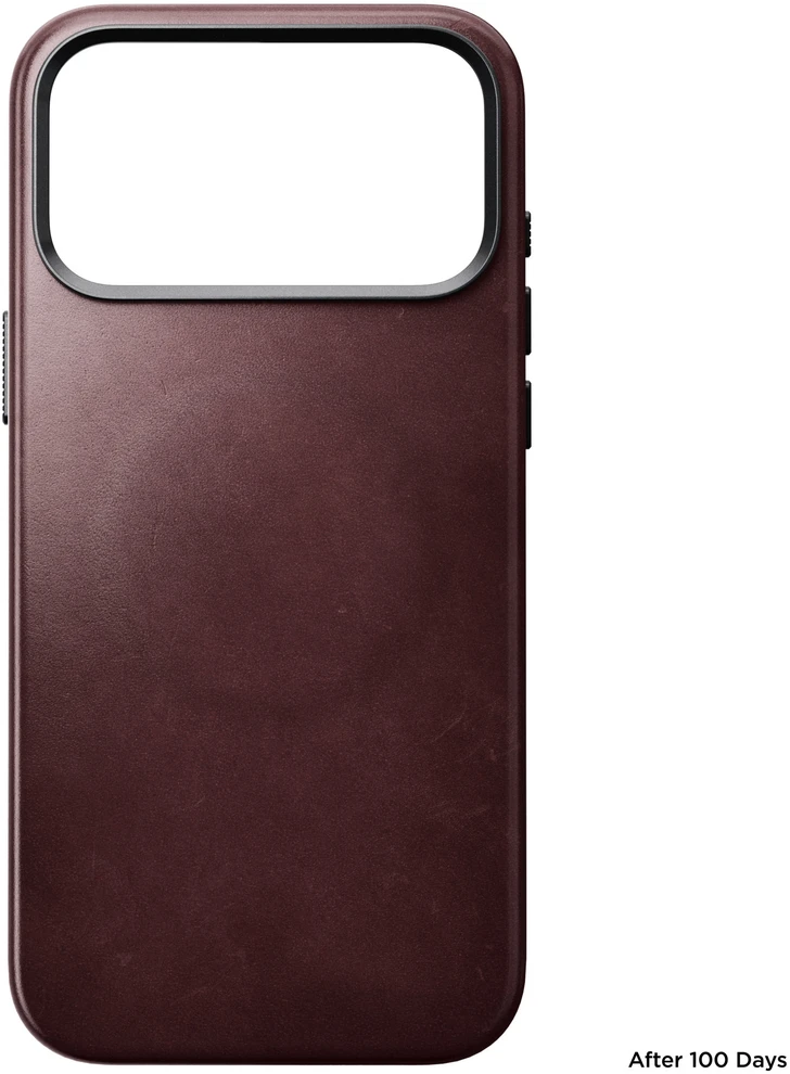 Burga Nomad Traditional Odinis dėklas, burgundy (Horween) – iPhone 18 Pro Max/17 Pro Max