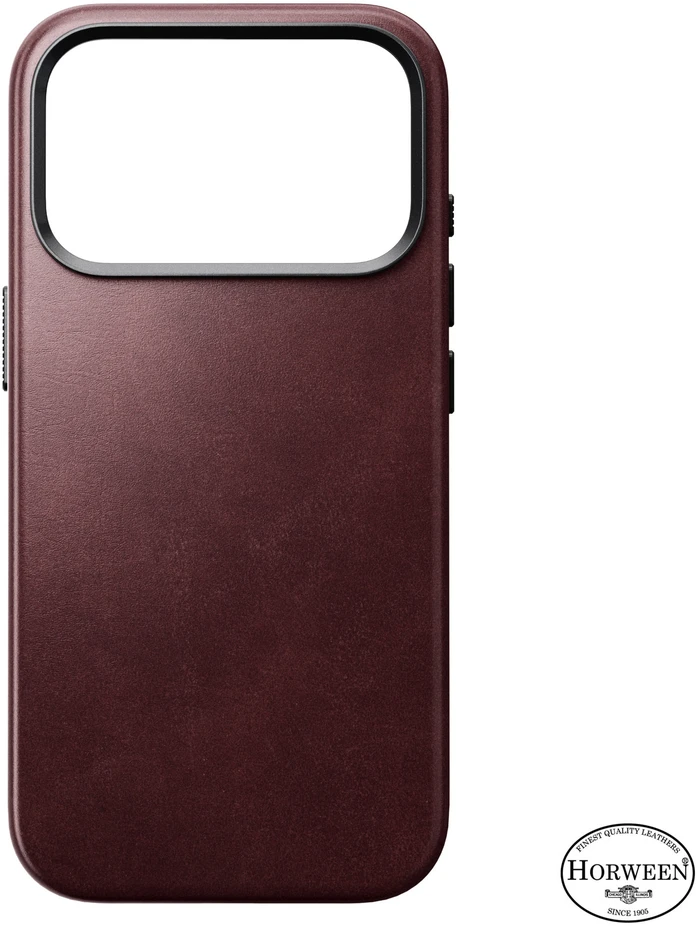 Burga Nomad Traditional Odinis dėklas, burgundy (Horween) – iPhone 18 Pro/17 Pro