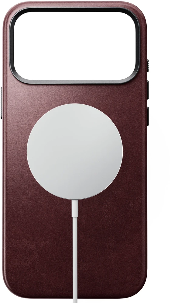 Burga Nomad Traditional Odinis dėklas, burgundy (Horween) – iPhone 18 Pro Max/17 Pro Max