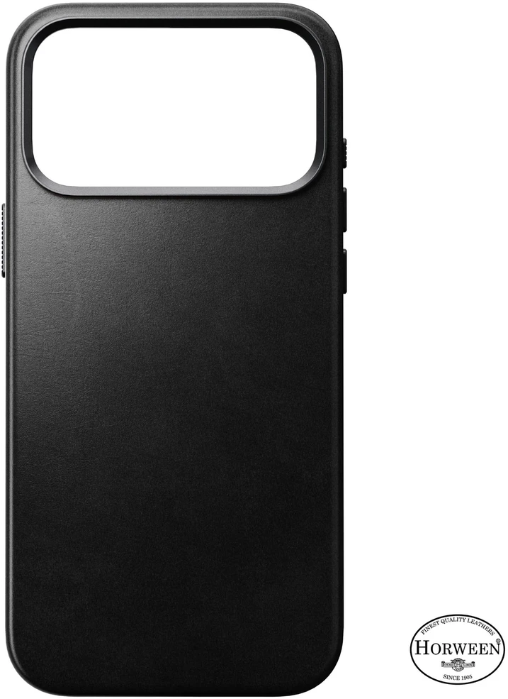 Burga Nomad Traditional Odinis dėklas, juodas (Horween) – iPhone 18 Pro Max/17 Pro Max