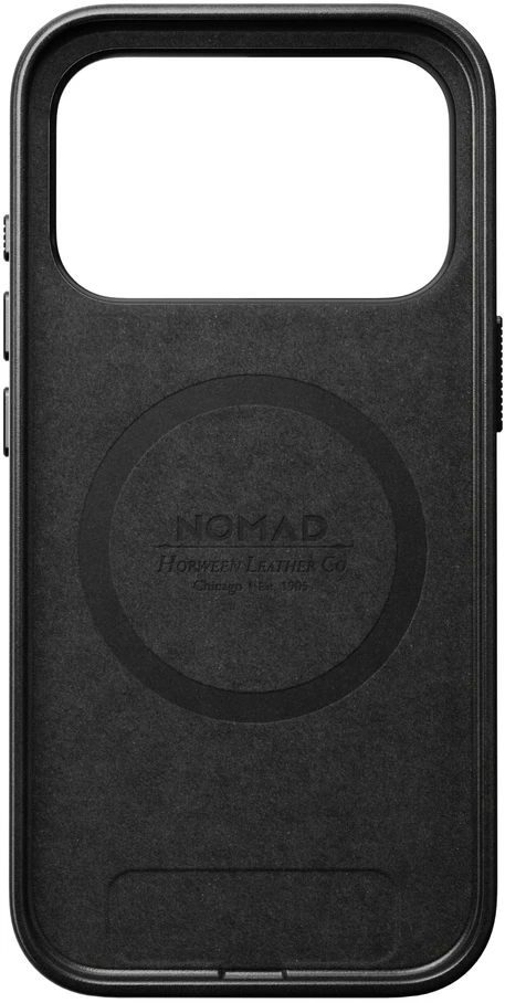 Burga Nomad Traditional Odinis dėklas, juodas (Horween) – iPhone 18 Pro/17 Pro
