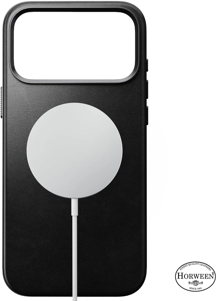 Burga Nomad Traditional Odinis dėklas, juodas (Horween) – iPhone 18 Pro Max/17 Pro Max