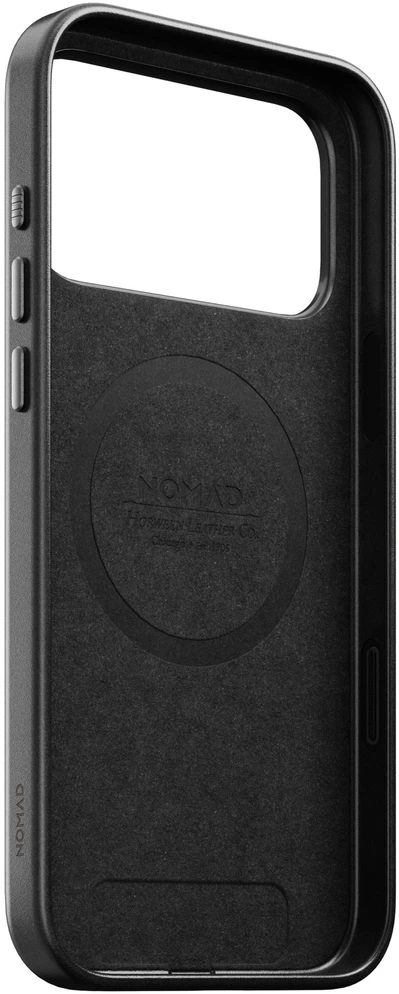 Burga Nomad Traditional Odinis dėklas, juodas (Horween) – iPhone 18 Pro Max/17 Pro Max