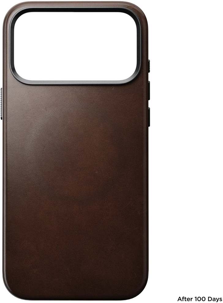 Burga Nomad Traditional Odinis dėklas, rustic ruda (Horween) – iPhone 18 Pro Max/17 Pro Max