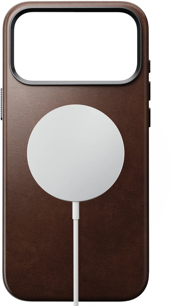 Burga Nomad Traditional Odinis dėklas, rustic ruda (Horween) – iPhone 18 Pro Max/17 Pro Max