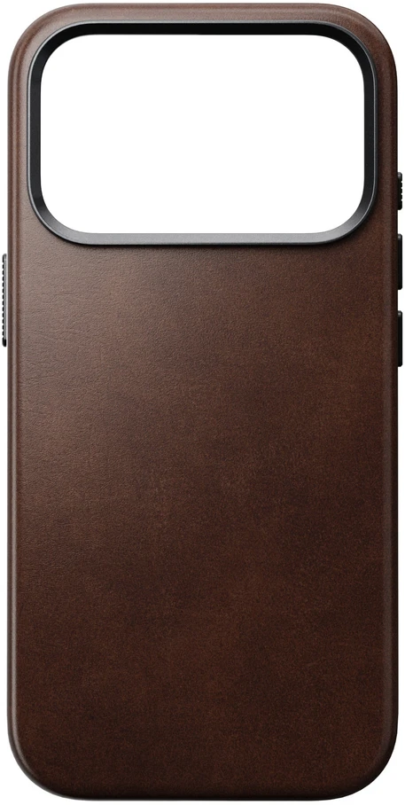 Burga Nomad Traditional Odinis dėklas, rustic ruda (Horween) – iPhone 18 Pro/17 Pro