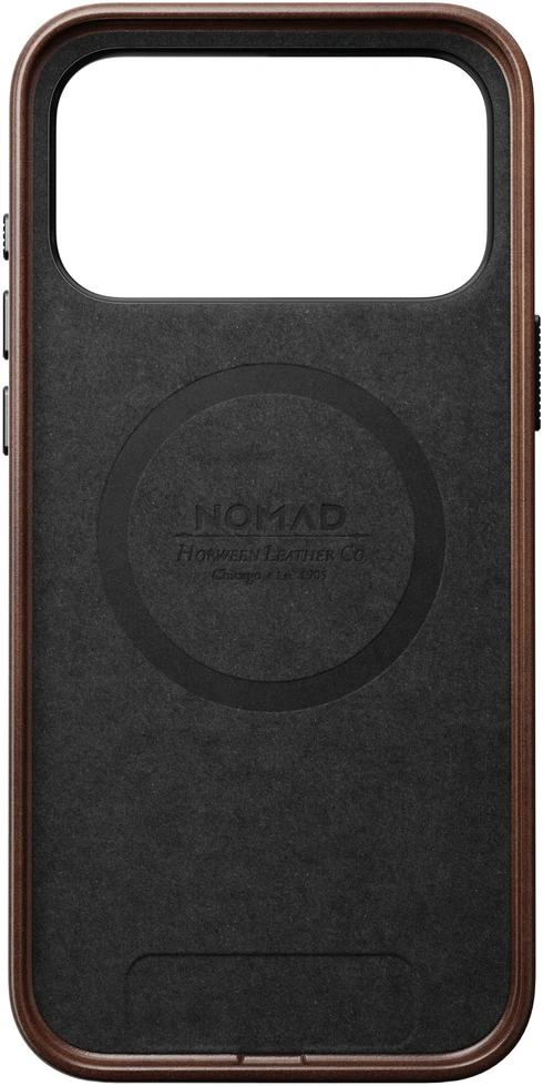 Burga Nomad Traditional Odinis dėklas, rustic ruda (Horween) – iPhone 18 Pro Max/17 Pro Max