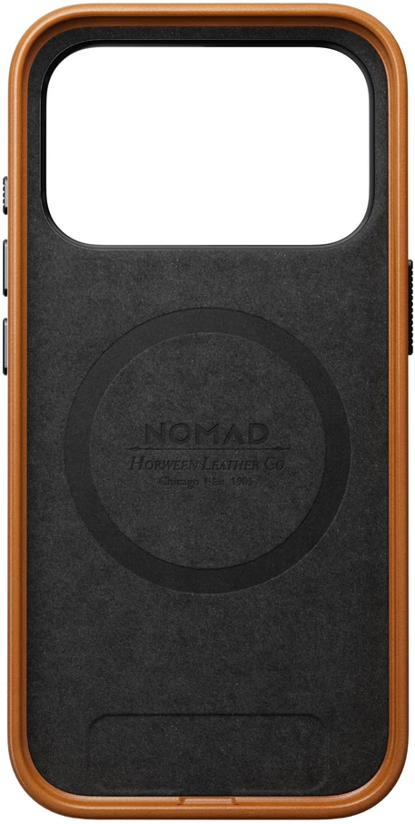 Burga Nomad Traditional Odinis dėklas, saddle (Horween) – iPhone 18 Pro/17 Pro