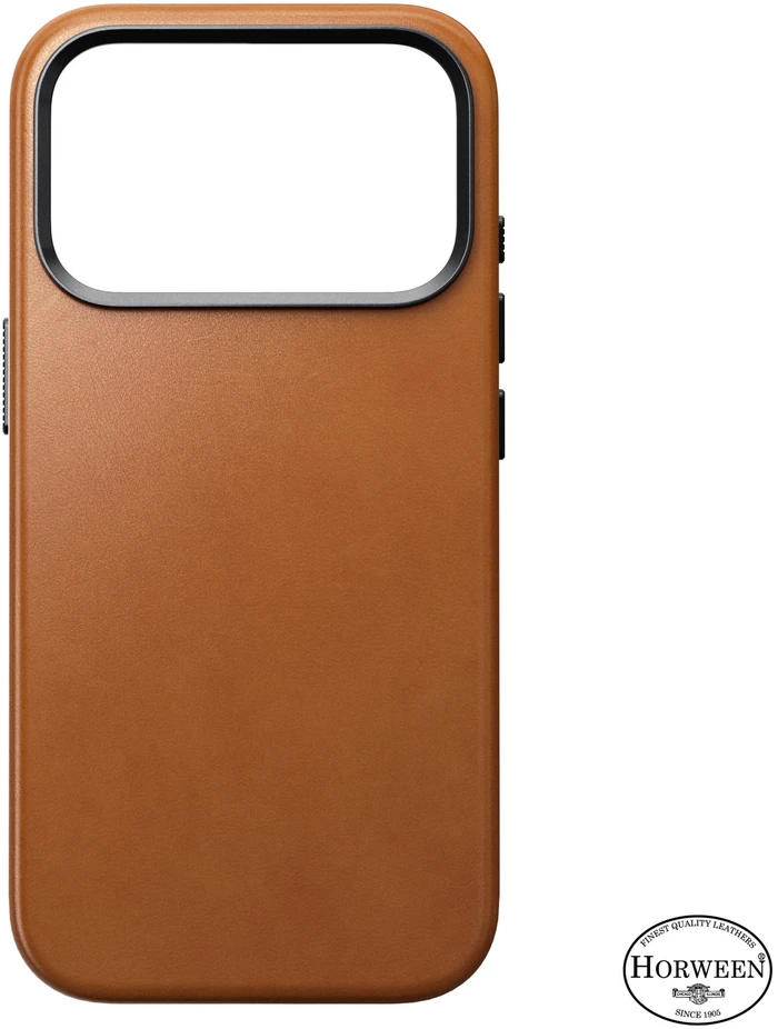 Burga Nomad Traditional Odinis dėklas, saddle (Horween) – iPhone 18 Pro/17 Pro