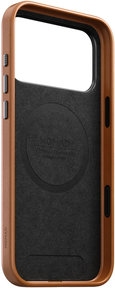Burga Nomad Traditional Odinis dėklas, saddle (Horween) – iPhone 18 Pro Max/17 Pro Max