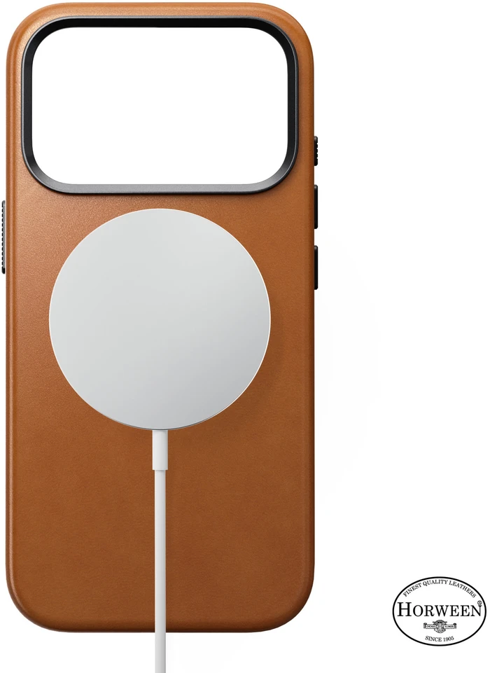Burga Nomad Traditional Odinis dėklas, saddle (Horween) – iPhone 18 Pro/17 Pro