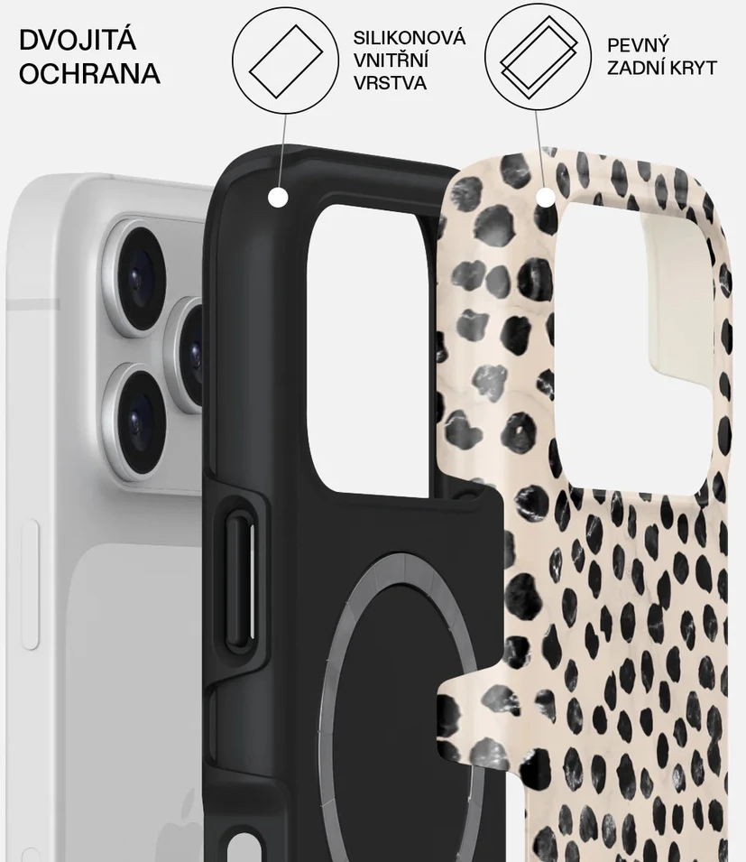 Dėklas BURGA Tough Magsafe - etui ochronne do iPhone 17 Pro kompatybilne su MagSafe (almond latte)