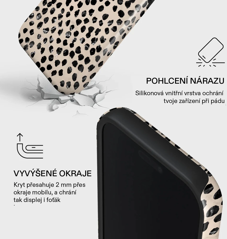 Dėklas BURGA Tough Magsafe - etui ochronne do iPhone 17 Pro kompatybilne su MagSafe (almond latte)