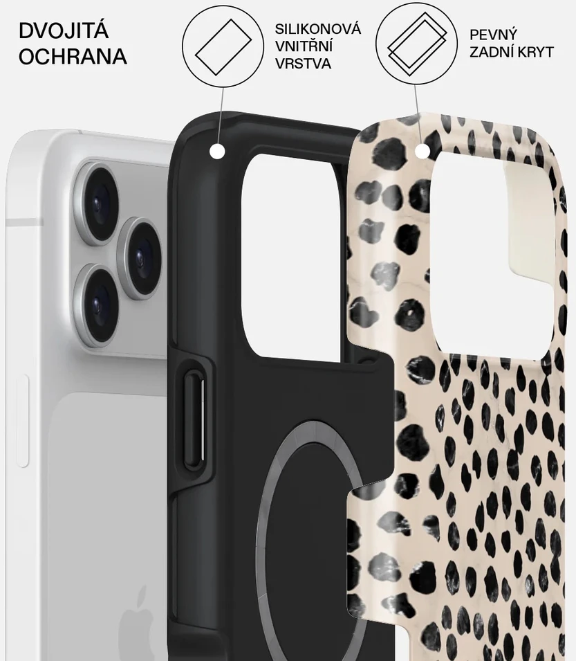 Dėklas BURGA Tough Magsafe - etui ochronne do iPhone 17 Pro Max kompatybilne su MagSafe (almond latte)