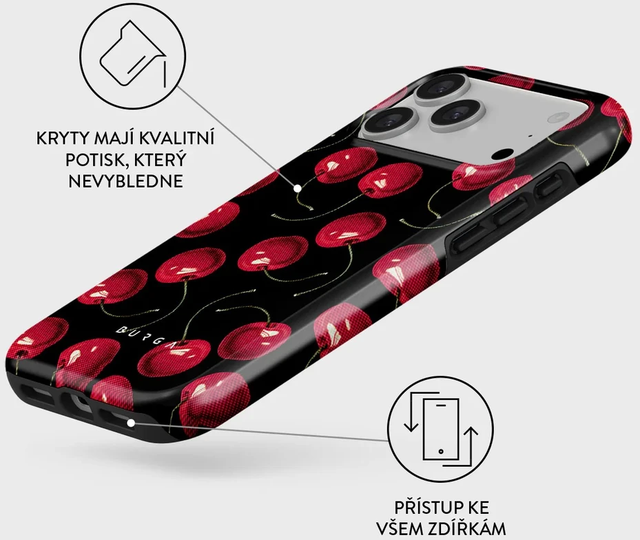 Burga Tough Magsafe dėklas, Cherrybomb – iPhone 17 Pro Max