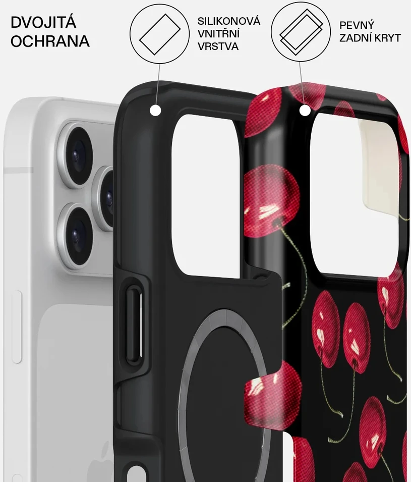 Burga Tough Magsafe dėklas, Cherrybomb – iPhone 17 Pro