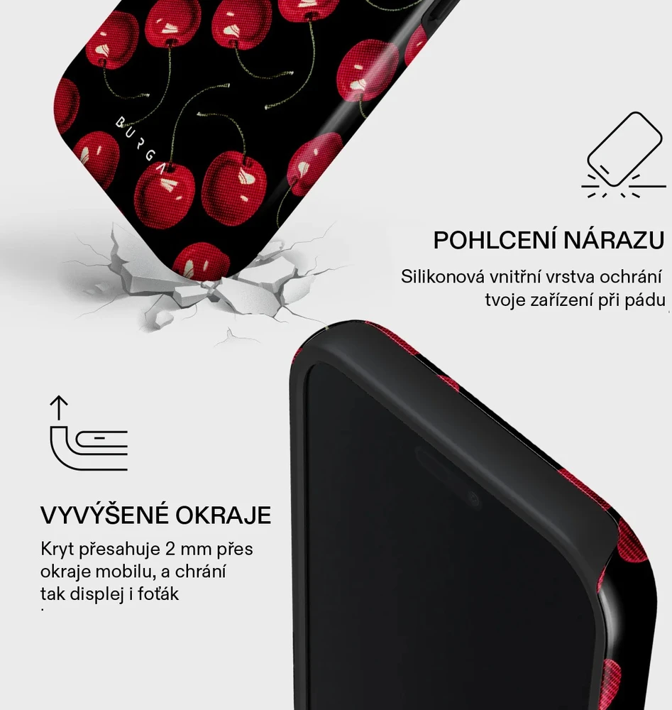 Burga Tough Magsafe dėklas, Cherrybomb – iPhone 17 Pro Max