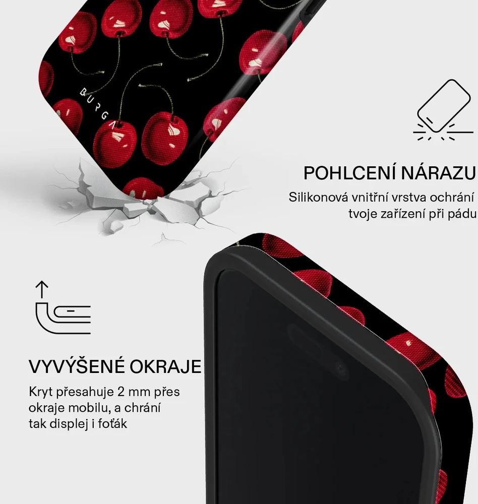 Burga Tough Magsafe dėklas, Cherrybomb – iPhone 17