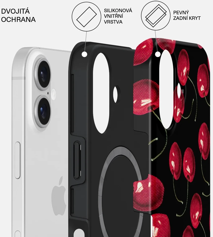 Burga Tough Magsafe dėklas, Cherrybomb – iPhone 17