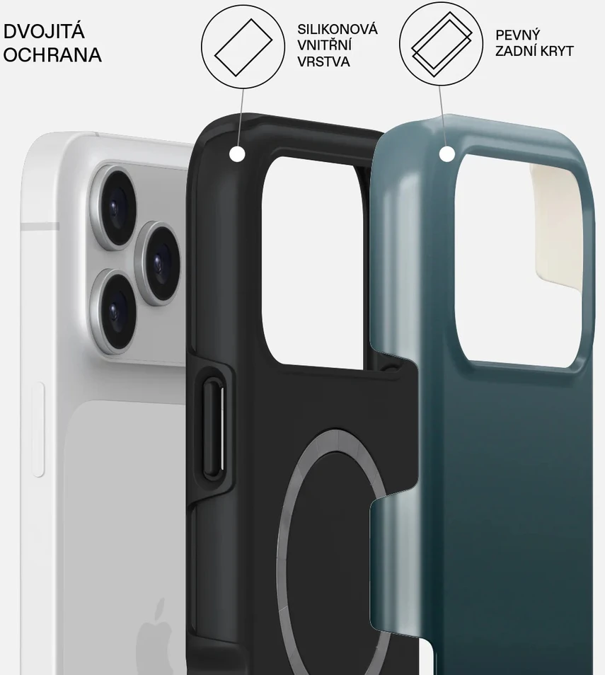 Burga Tough Magsafe dėklas, Juodas Hole – iPhone 17 Pro Max