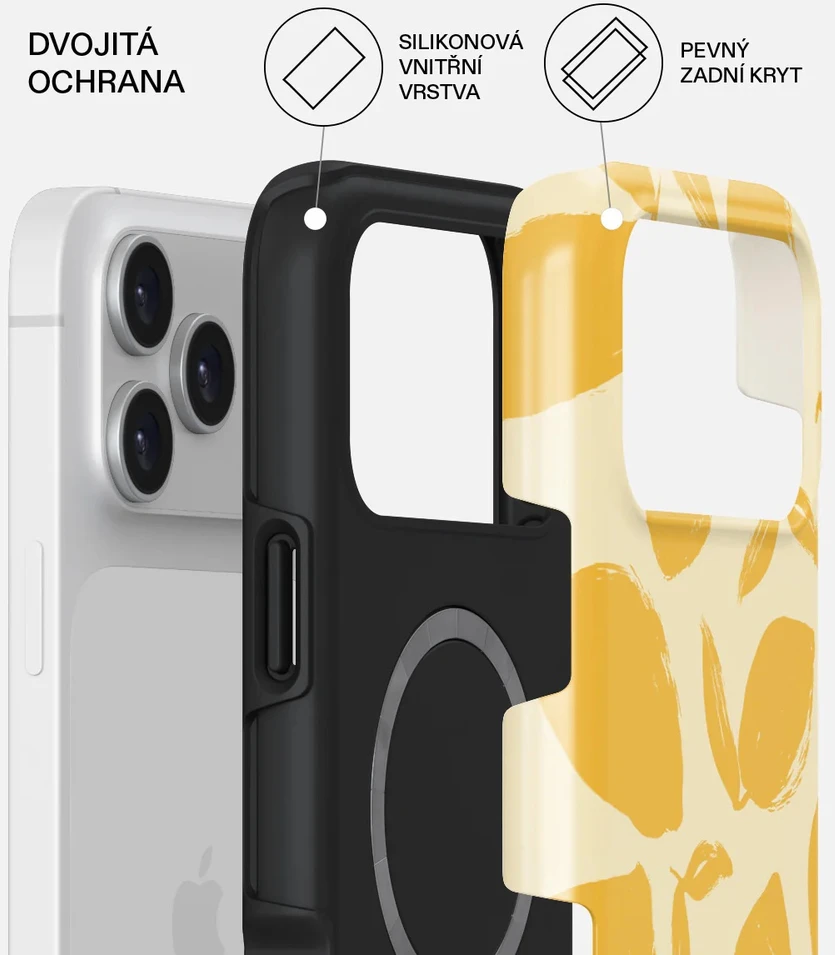 Burga Tough Magsafe dėklas, Lemon Tart – iPhone 17 Pro Max