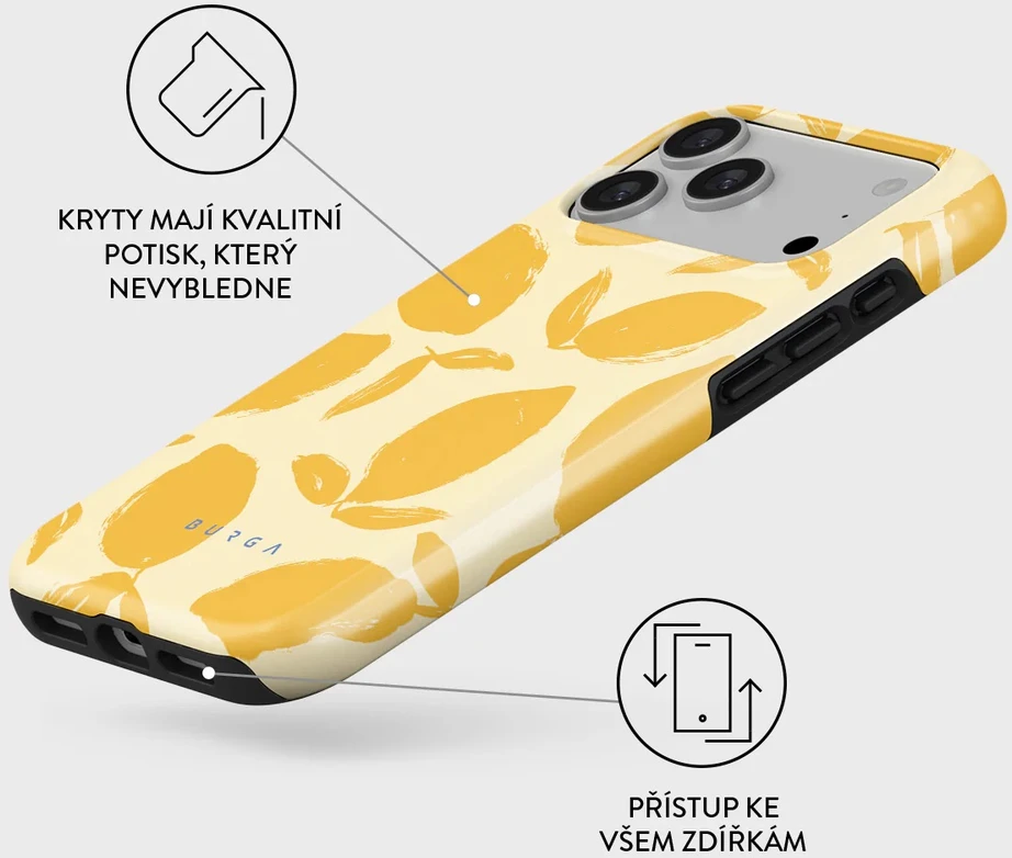 Burga Tough Magsafe dėklas, Lemon Tart – iPhone 17 Pro Max