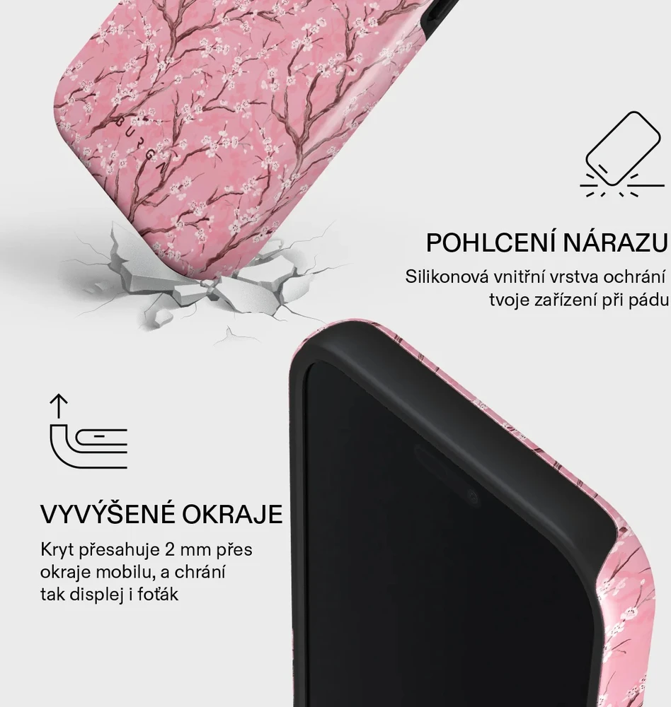 Burga Tough Magsafe dėklas, Sakura – iPhone 17 Pro Max