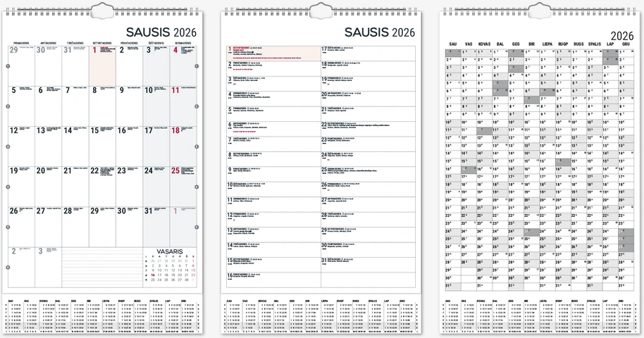 Timer Kalendorius MONO PLANNER, 2027