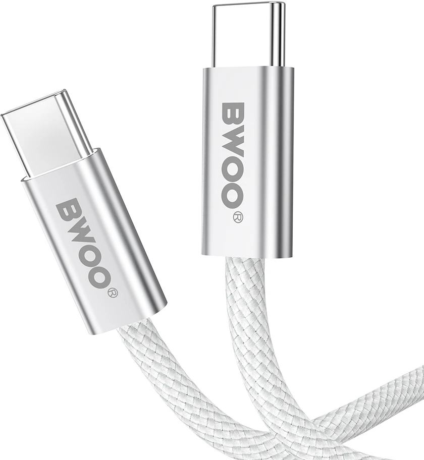 BWOO 240W pintas laidas USB-C – USB-C BO-X317C-C 1m baltas