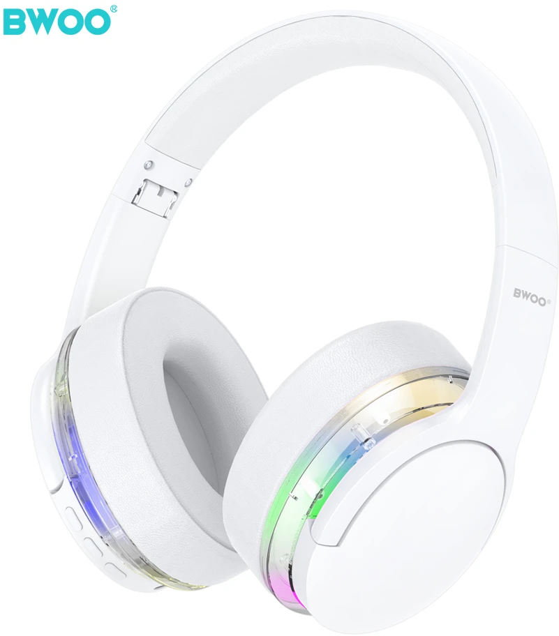 Bluetooth ausinės Bwoo Premium (BW587) baltos