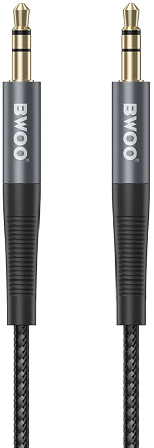 BWOO nailono pintas + aliuminio lydinio korpuso papildomas kabelis BO-AUX064 3,5 mm į 3,5 mm